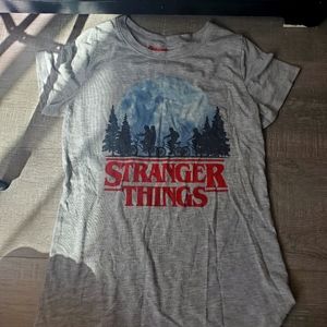 Stranger things shirt.